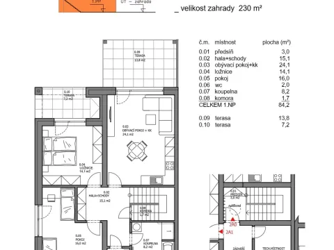 Prodej bytu 3+kk, Písek, Dolní, 84 m2