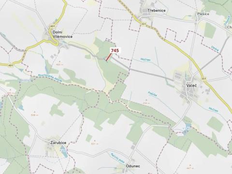 Dražba lesa, Dolní Vilémovice, 1957 m2