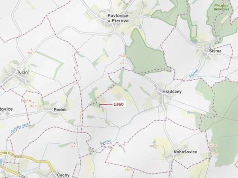 Dražba lesa, Hradčany-Kobeřice, 1221 m2