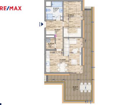 Prodej bytu 2+kk, Zlín, Smetanova, 56 m2