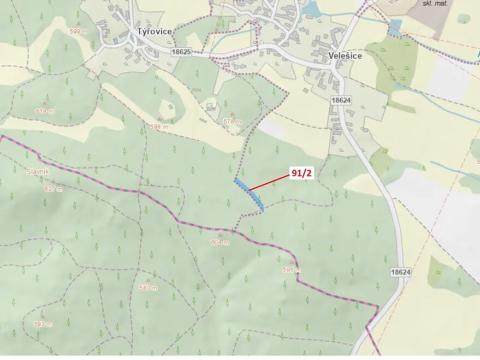 Dražba lesa, Pačejov, 1363 m2