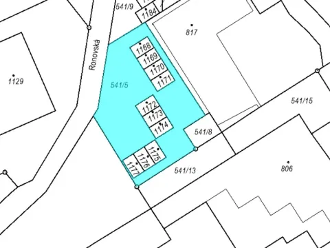 Dražba pozemku, Adamov, 537 m2