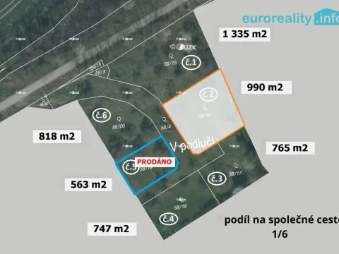 Prodej pozemku pro bydlení, Plzeň - Božkov, 990 m2