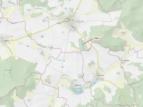 Dražba lesa, Koloveč, 7329 m2