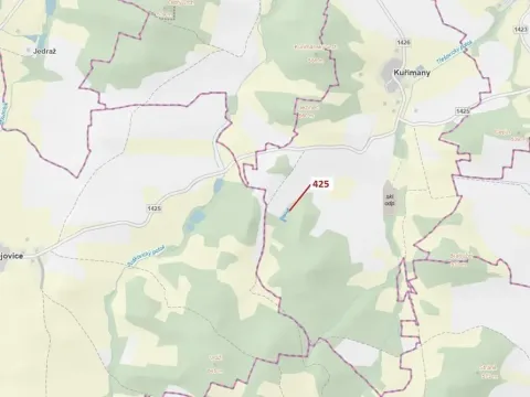 Dražba lesa, Kuřimany, 1719 m2