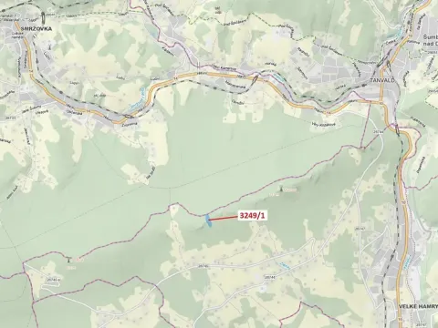 Dražba lesa, Velké Hamry, 5995 m2