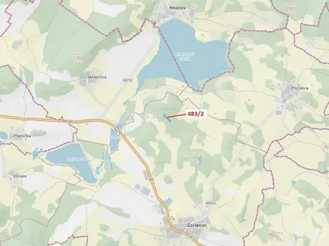 Dražba lesa, Zavlekov, 2895 m2