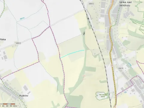 Prodej pole, Velká nad Veličkou, 4896 m2