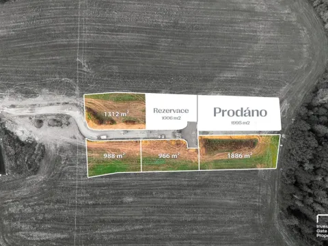 Prodej pozemku pro bydlení, Hůry, Lišovská, 966 m2