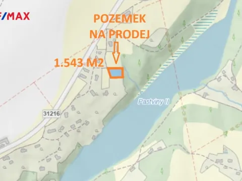 Prodej pozemku pro bydlení, Nekoř, 1543 m2