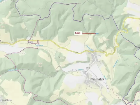 Dražba lesa, Vranová Lhota, 3122 m2