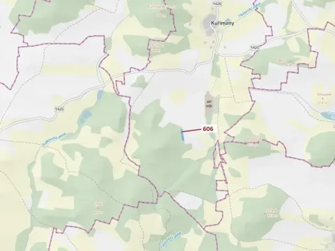 Dražba lesa, Kuřimany, 2526 m2
