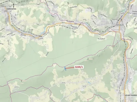 Dražba lesa, Velké Hamry, 5995 m2