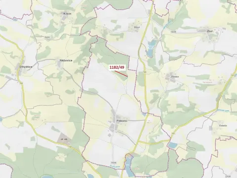 Dražba lesa, Přeborov, 1165 m2