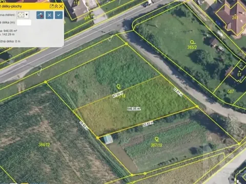 Prodej pozemku pro bydlení, Nechanice, 941 m2