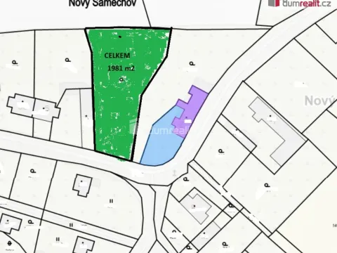 Prodej pozemku pro bydlení, Řendějov - Nový Samechov, 1980 m2