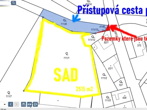 Prodej sadu/vinice, Třebenice, 2527 m2