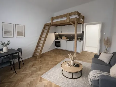 Pronájem bytu 1+kk, Praha - Vinohrady, Velehradská, 25 m2