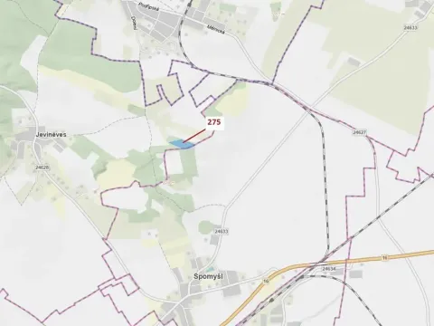 Dražba lesa, Jeviněves, 10319 m2