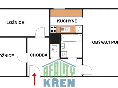 Prodej bytu 3+1, Kladno, Děčínská, 68 m2