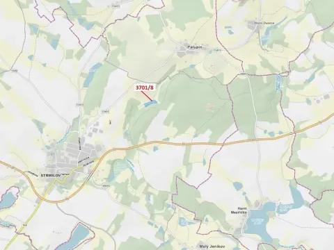 Dražba louky, Strmilov, 11093 m2