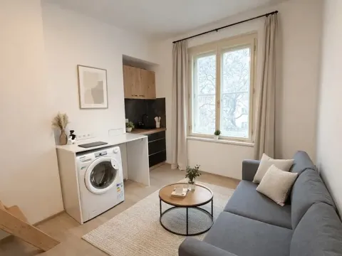 Pronájem bytu 1+kk, Praha - Vinohrady, Hradecká, 17 m2
