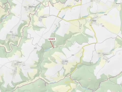 Dražba lesa, Čestín, 633 m2