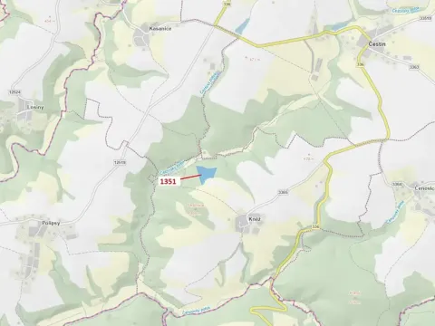 Dražba lesa, Čestín, 22508 m2