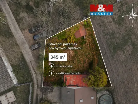 Prodej zahrady, Praha - Uhříněves, 345 m2