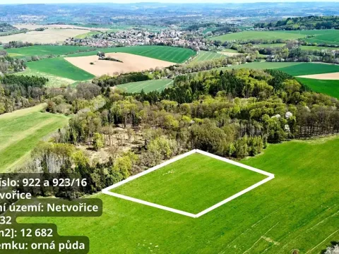 Prodej pole, Netvořice, 12682 m2