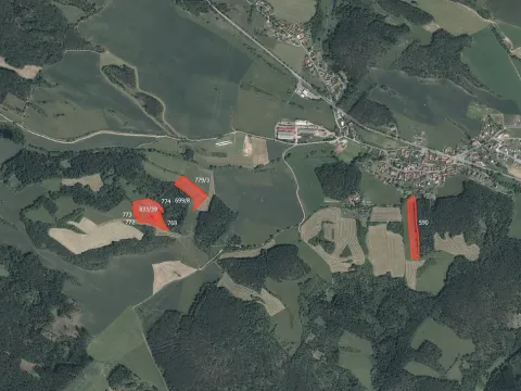 Prodej pole, Obory, 23810 m2