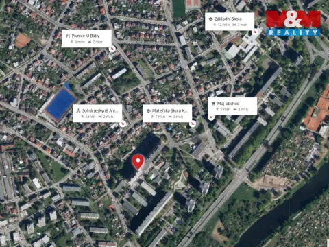 Pronájem bytu 1+kk, Hradec Králové - Pražské Předměstí, Hrubínova, 35 m2