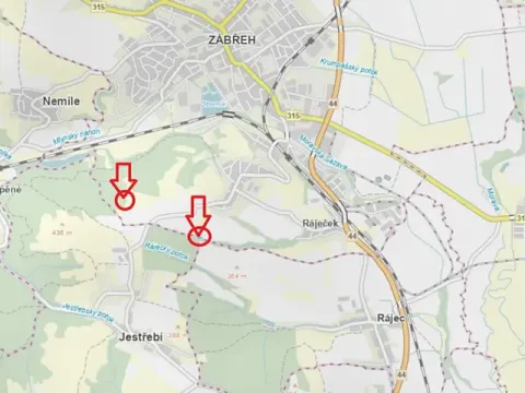 Prodej lesa, Zábřeh, 1123 m2