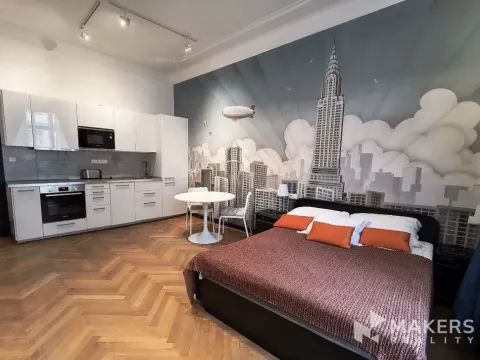 Pronájem bytu 1+kk, Praha - Nové Město, Hálkova, 31 m2
