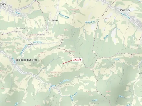 Dražba louky, Valašská Bystřice, 255 m2