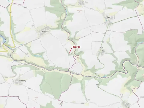 Dražba lesa, Břežany, 68 m2