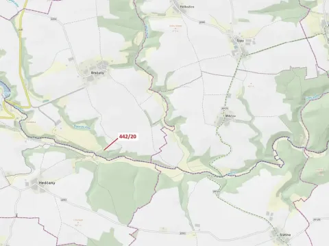 Dražba lesa, Břežany, 33 m2