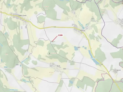 Dražba lesa, Volfířov, 557 m2