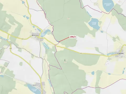 Dražba lesa, Český Rudolec, 2508 m2