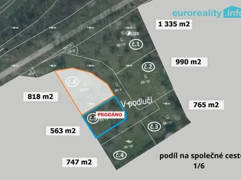 Prodej pozemku pro bydlení, Plzeň - Božkov, 818 m2